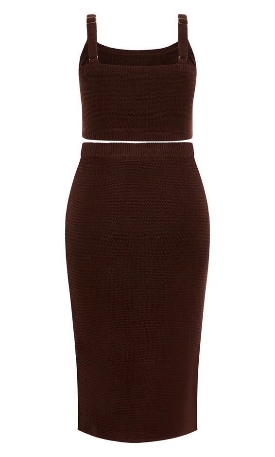 Knit Set Dress - bitter chocolate, BITTER CHOCOLATE, alternate image number 4