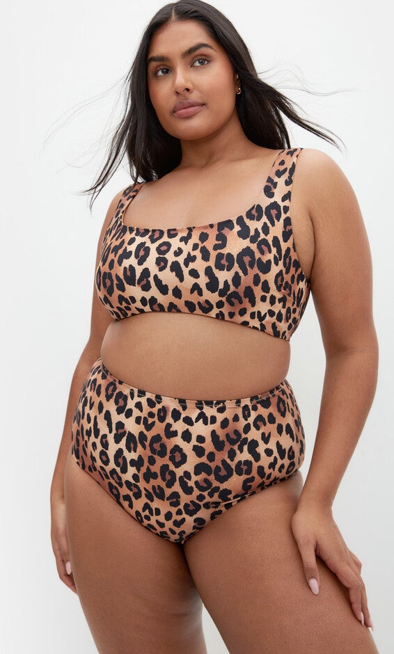 Vigo Hi Waist Bikini Brief - animal, PRINT, alternate image number null