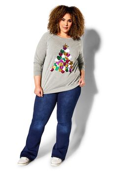 Sequin Sweat Top
