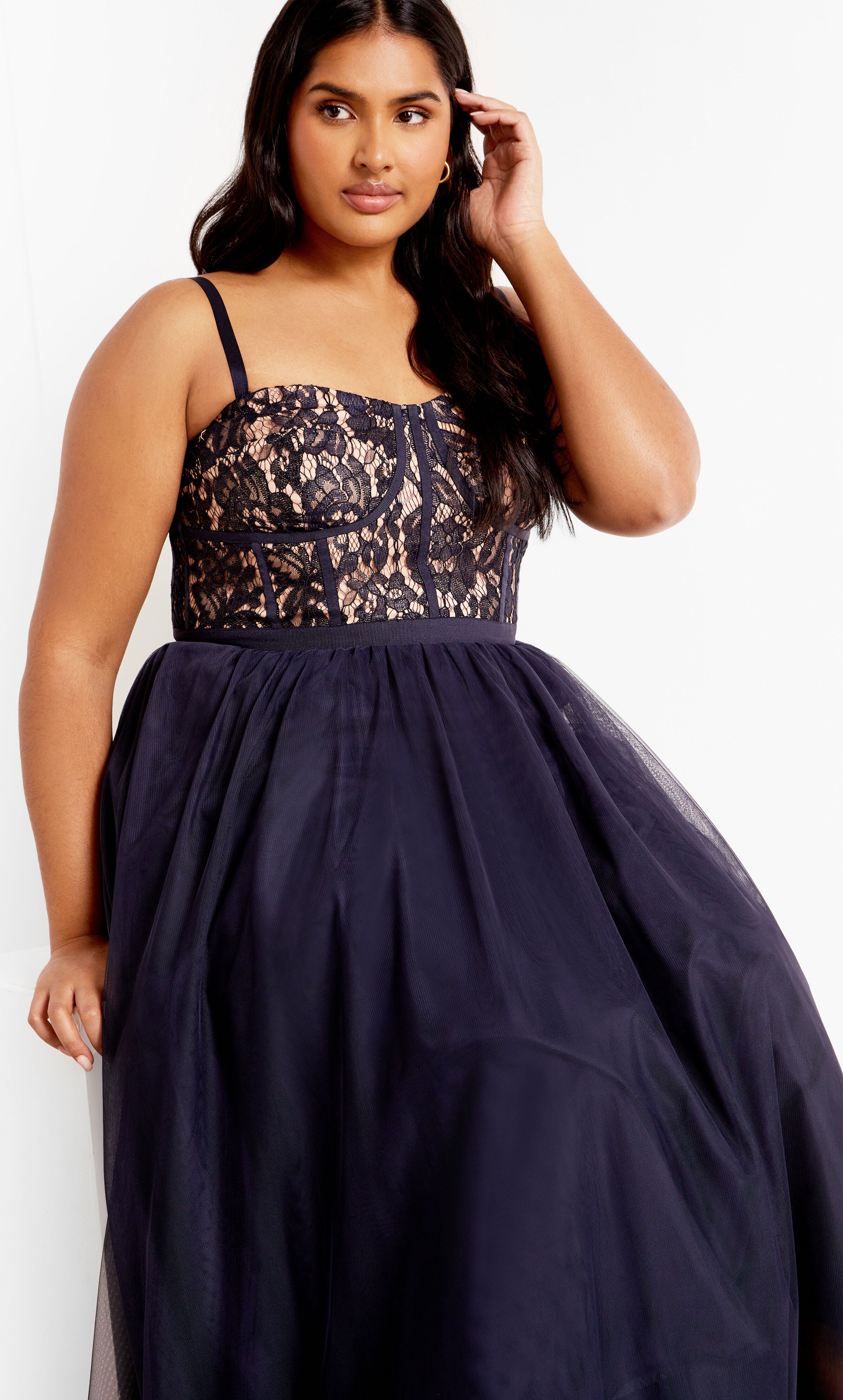 Sweet Beauty Dress - navy, BLUE, alternate image number 1