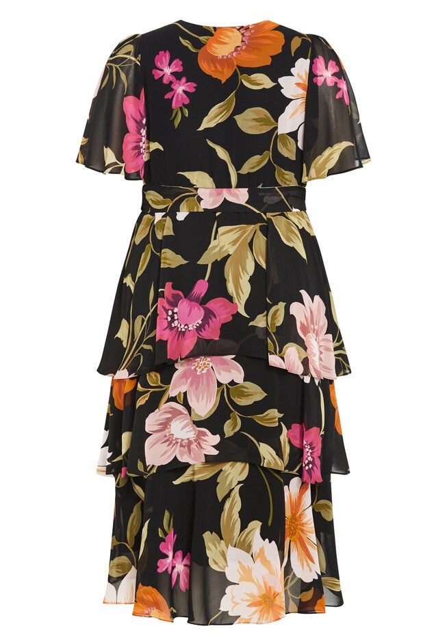 Nicola Print Dress, VIVA GLAM, on-hover image number 1