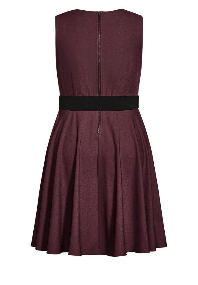 Vintage Veronica Dress - bordeaux, RED, alternate image number 4