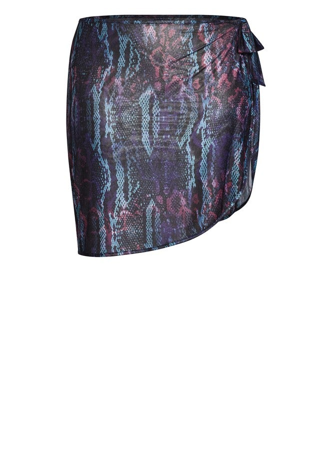 Python Print Sarong, BLACK PYTHON, alternate image number null