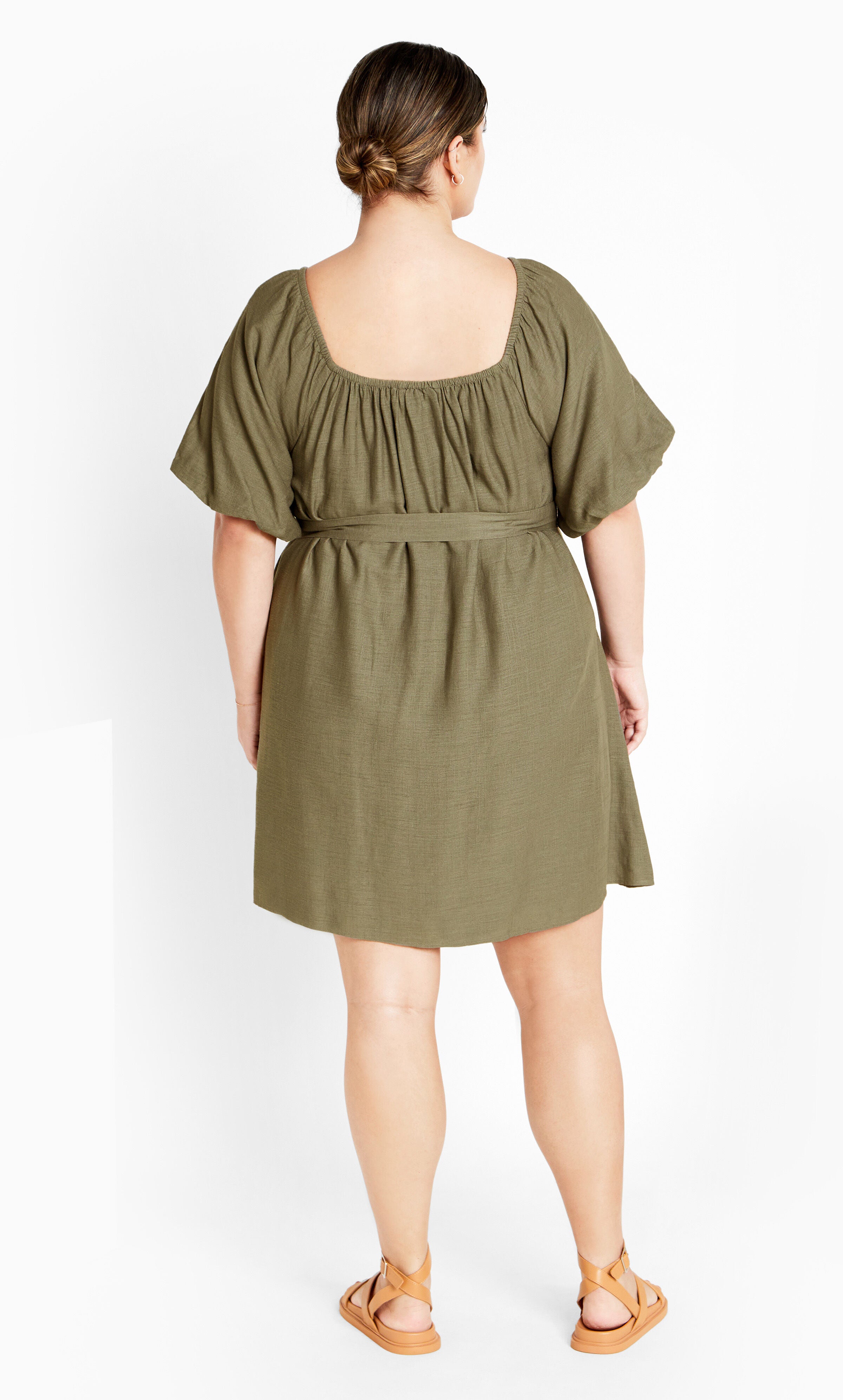 Uptown Mini Dress - olive, GREEN, alternate image number 2
