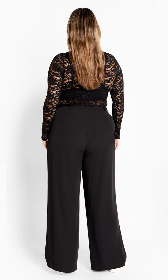 Lace Frankie Top - black, BLACK, alternate image number 2