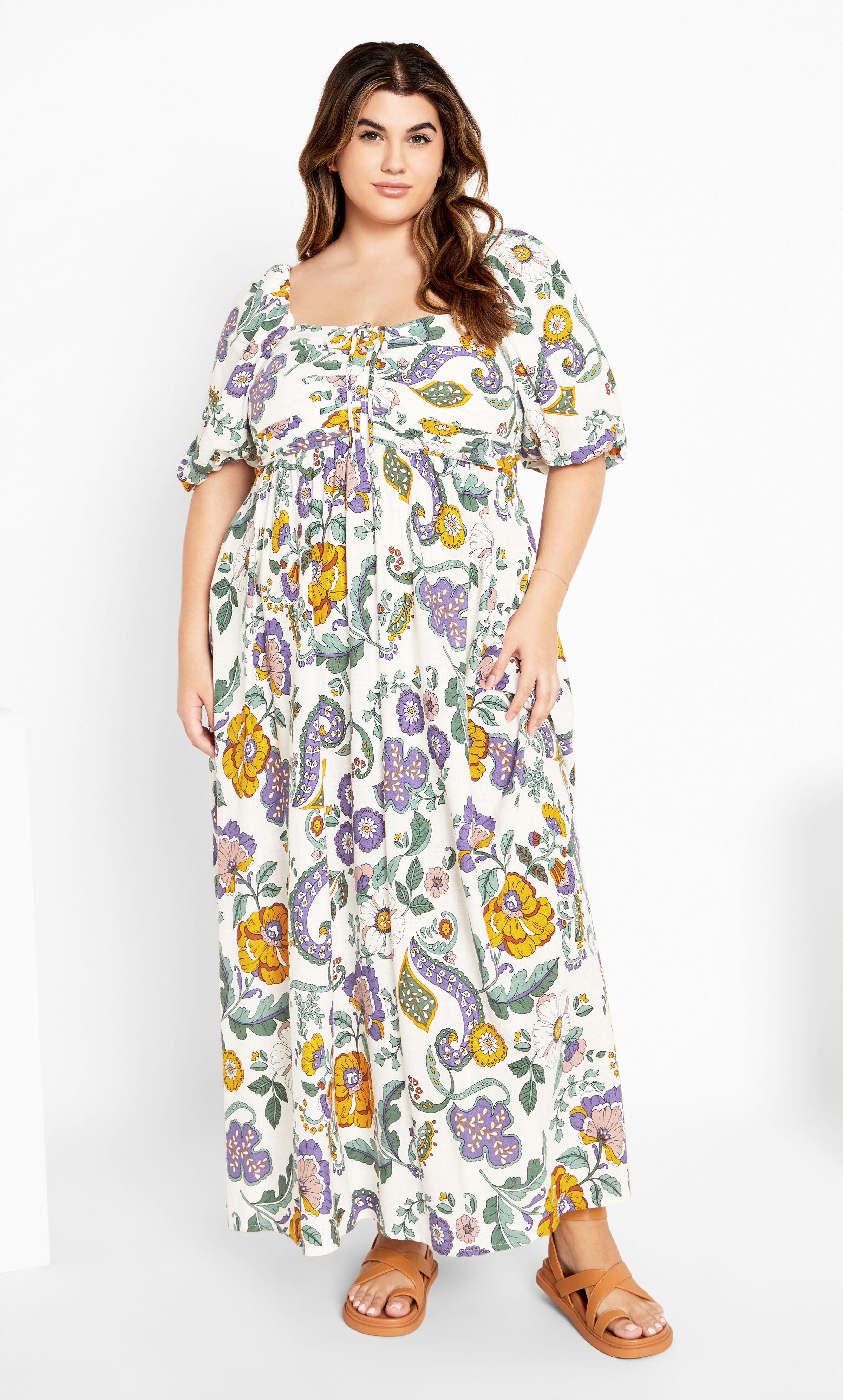 Ellea Maxi Dress - jacaranda, WHITE, hi-res image number 0