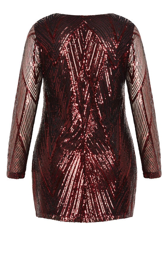 Micah Sequin Dress - ruby, RUBY, alternate image number 5