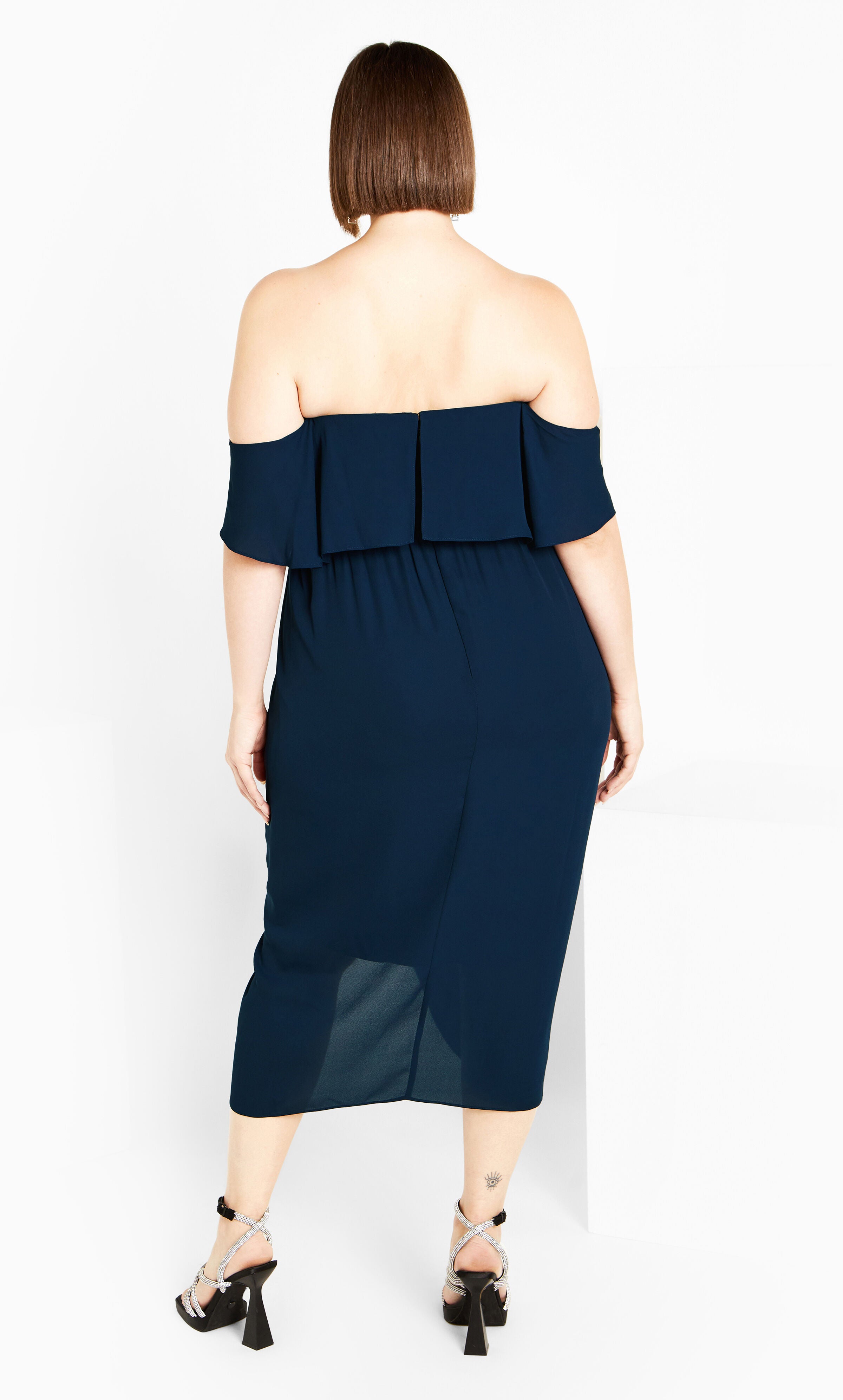 Va Va Voom Dress - navy, BLUE, alternate image number 3
