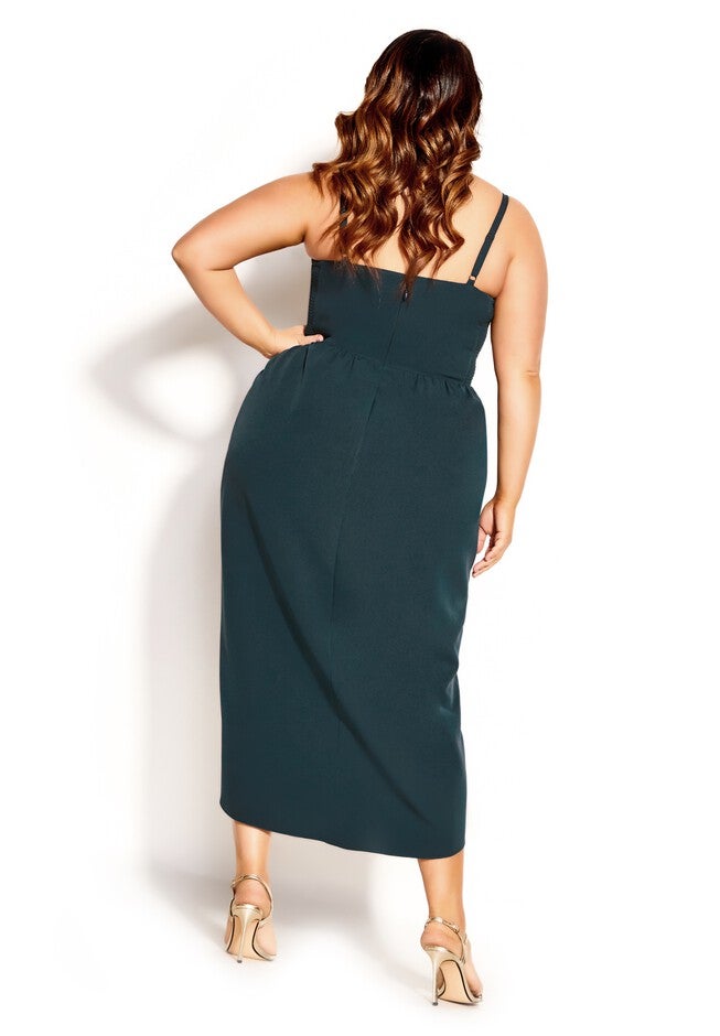 Sassy V Dress - emerald, EMERALD, on-hover image number null