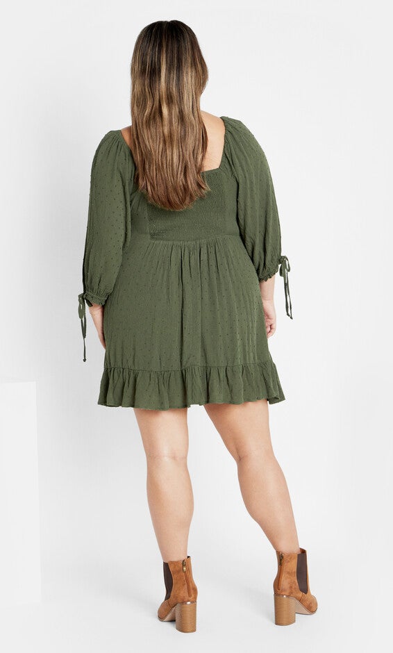 Allegra Mini Dress - rosewood, KHAKI, alternate image number 2
