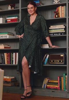 Charlotte Wrap Ruffle Dress