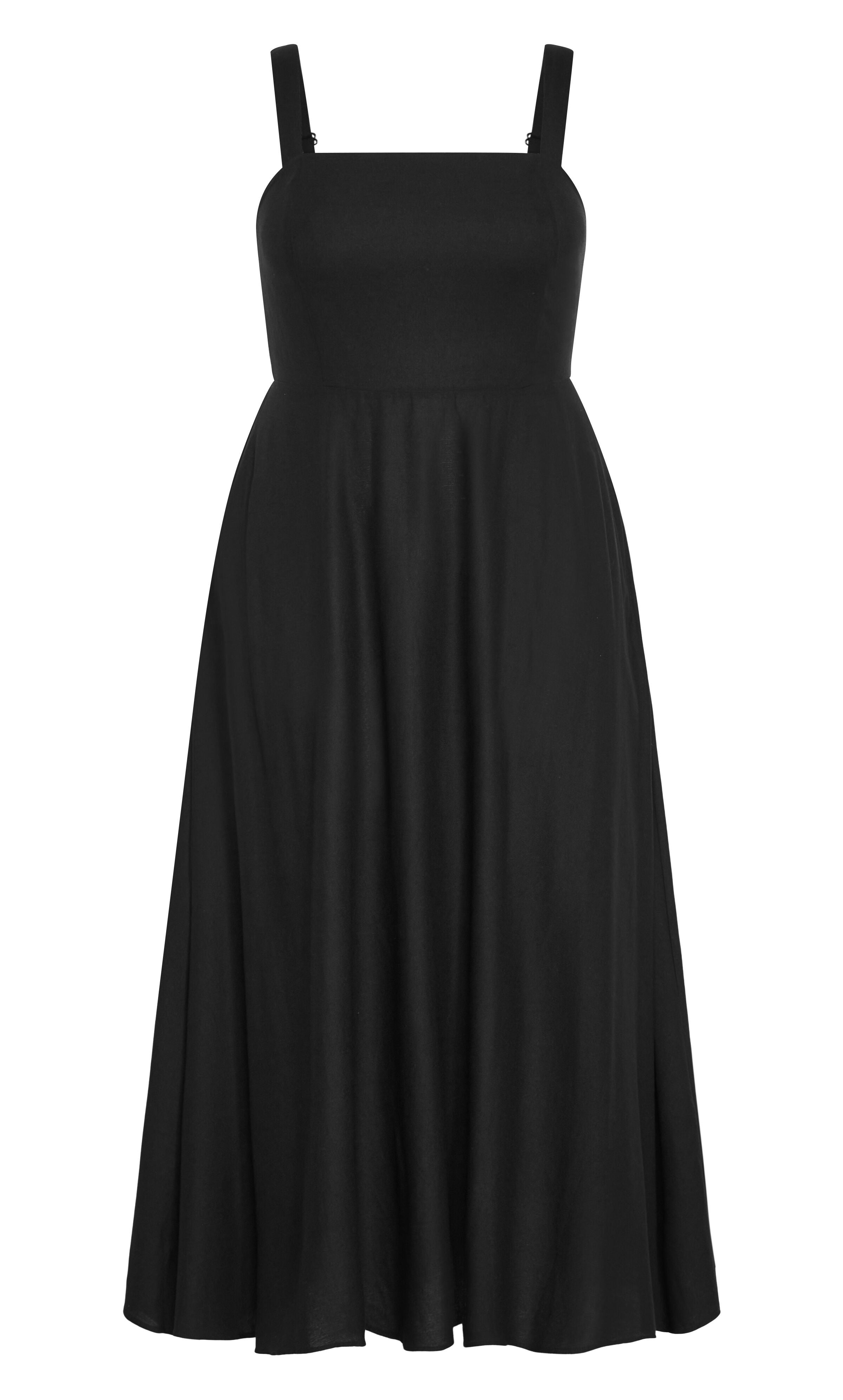 Collins Maxi Dress - black, BLACK, alternate image number 4