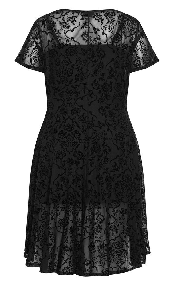 Sienna Mesh Dress - black, BLACK, alternate image number null