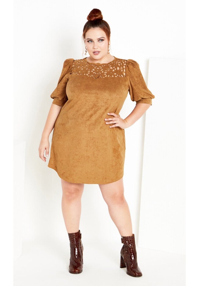 Whitney Dress - caramel, BROWN, hi-res image number 0
