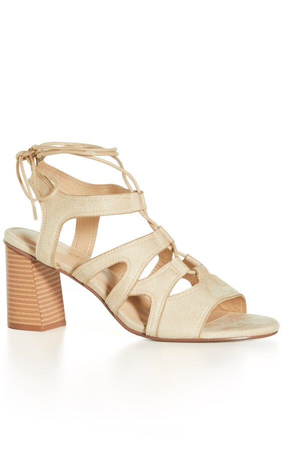 WIDE FIT Strap Lacey Heel - beige, BEIGE, hi-res image number null