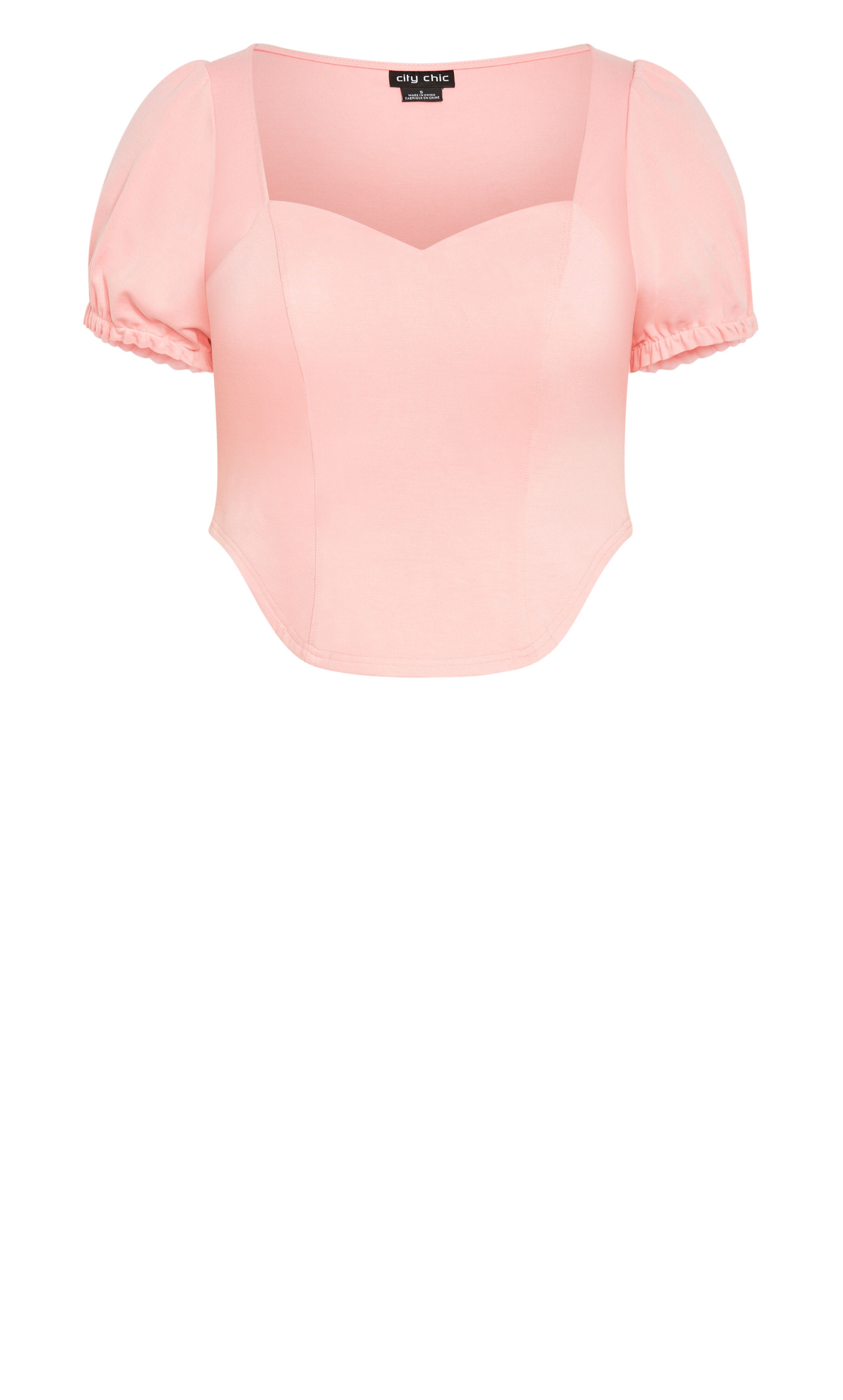 Corset Puff Top - sugar, PINK, alternate image number 3