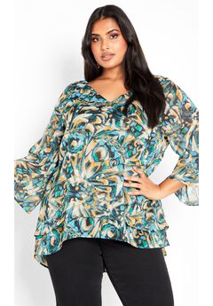 Rosie Layer Print Top