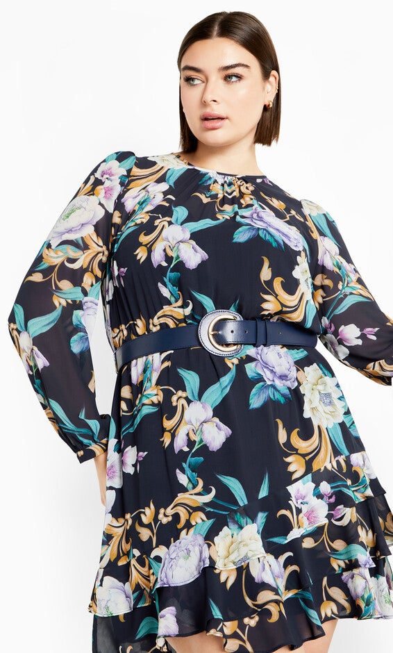 Julianna Dress - navy, BLUE, alternate image number 3