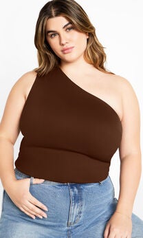 Swept Away Top - cocoa