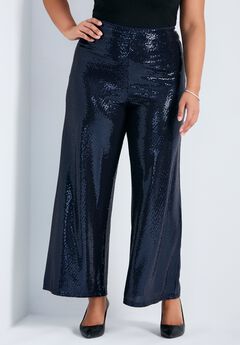 Glitz Sequin Wide Leg Pant