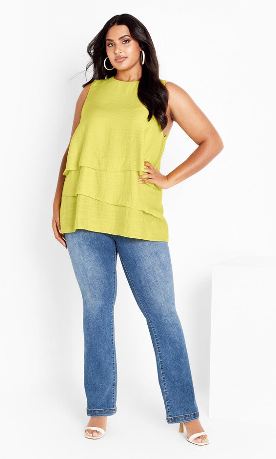 Briella Top - lush lime, YELLOW, alternate image number null