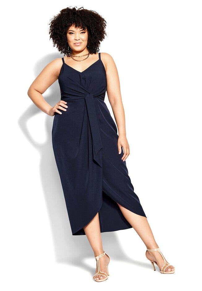 Love Affair Dress - dark navy, BLUE, on-hover image number null