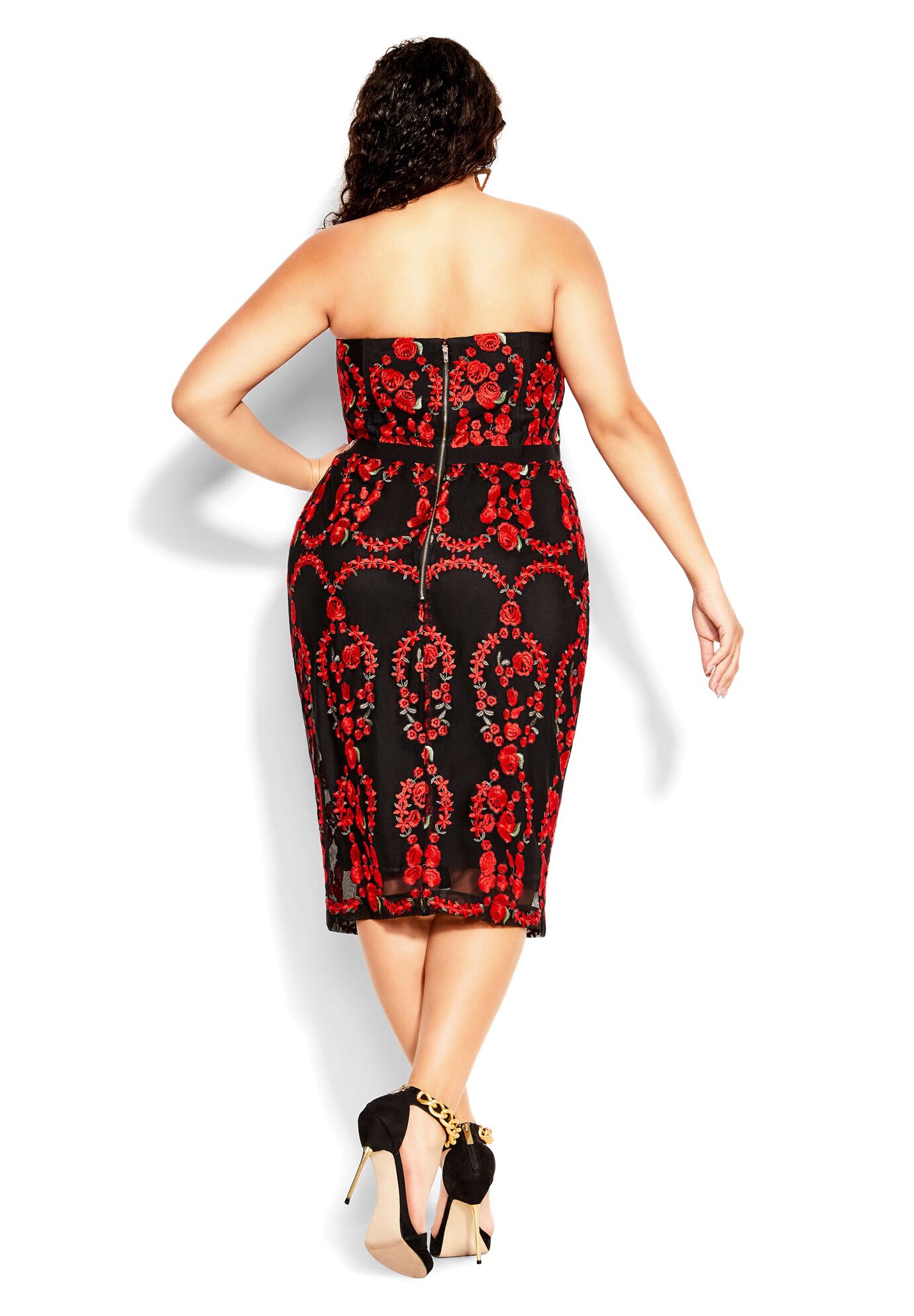 Dolce Rose Dress - black, BLACK, on-hover image number 1