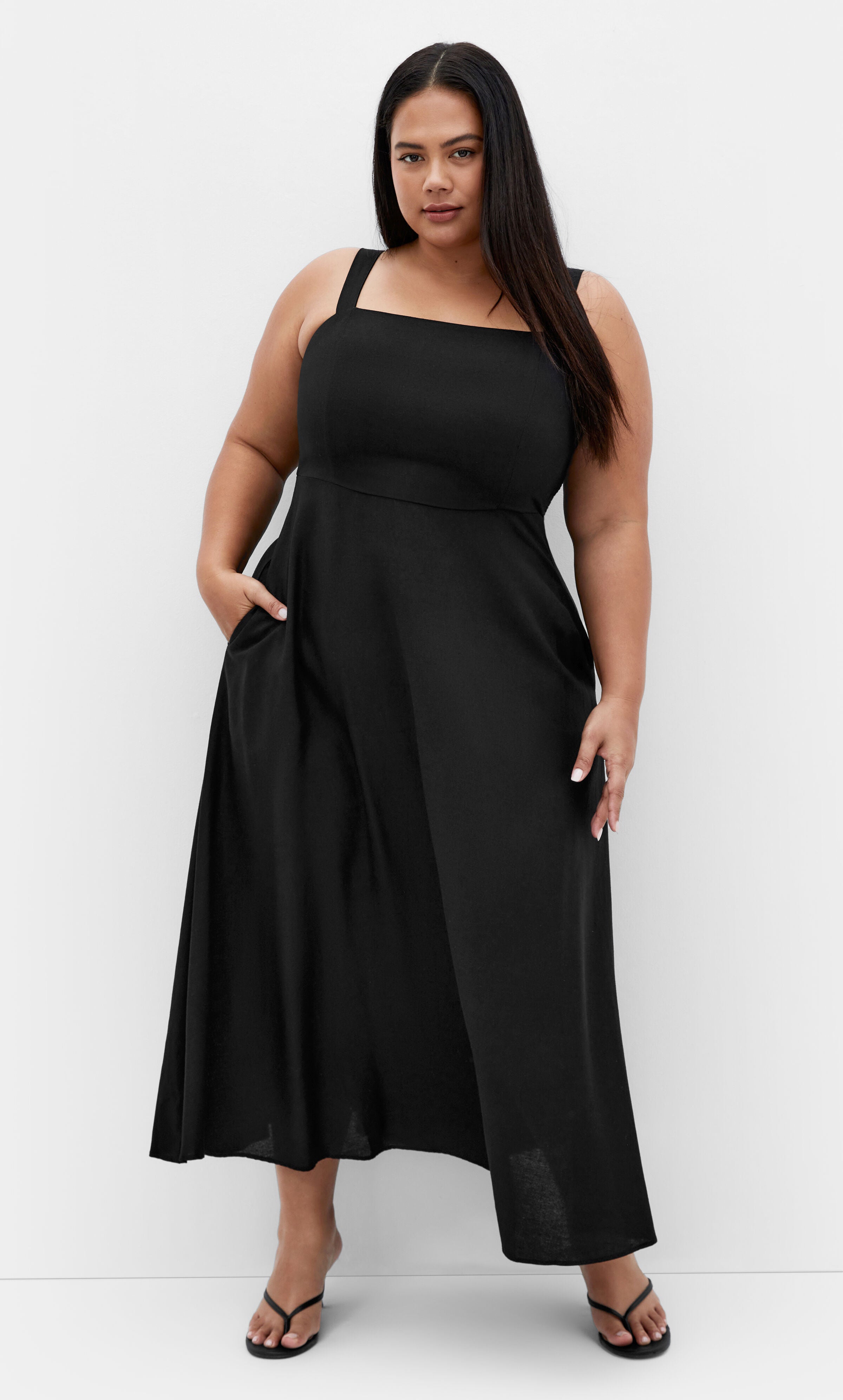 Collins Maxi Dress - black, BLACK, hi-res image number 0