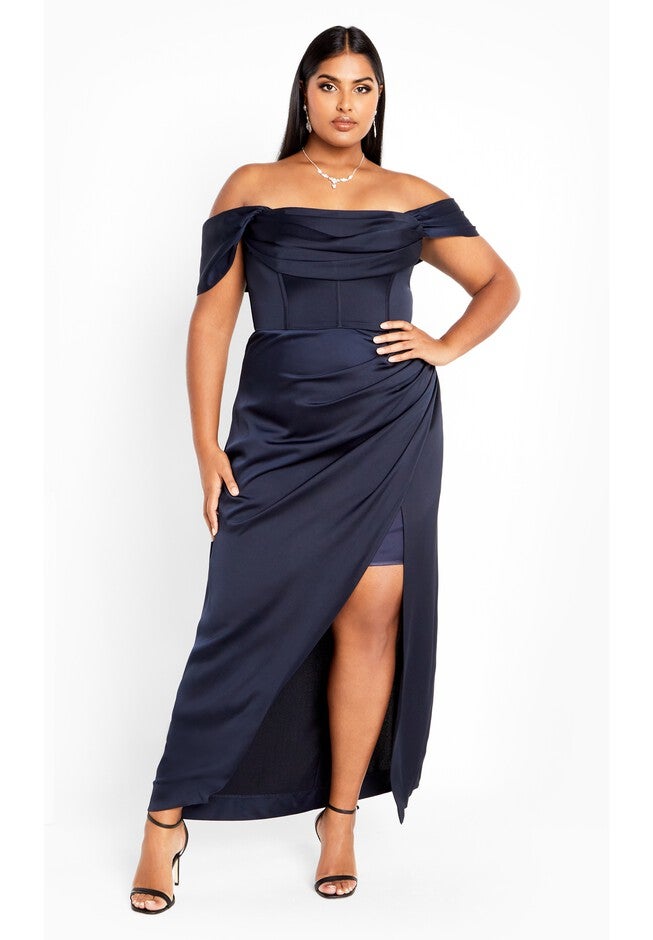 Forbidden Love Maxi Dress - navy, NAVY, on-hover image number 1