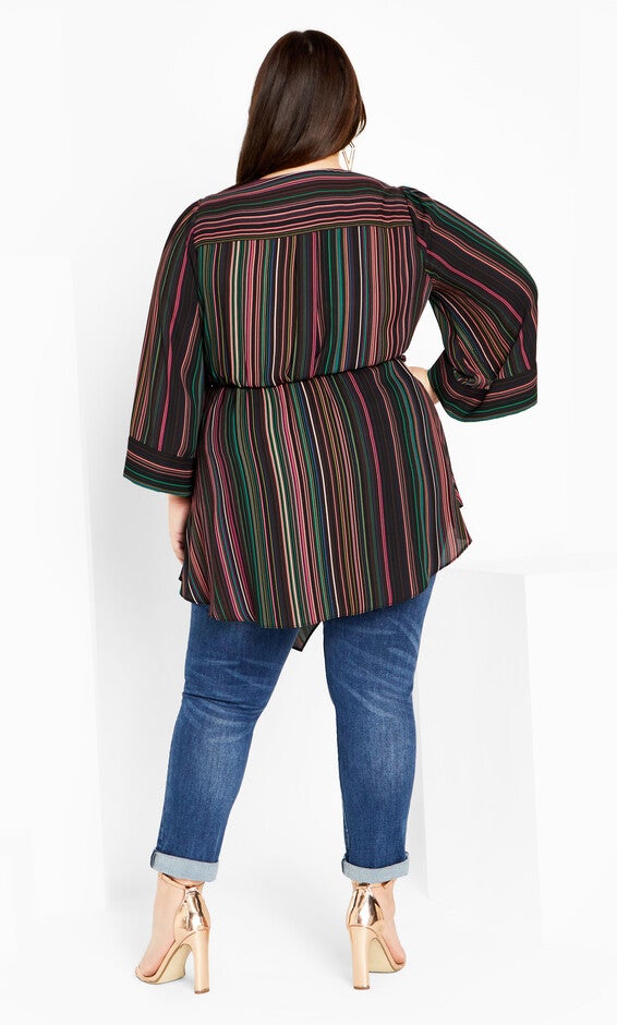 Jemma Top - stripe, BLACK, alternate image number null