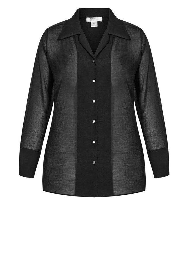 Mila Shirt - black, BLACK, alternate image number null