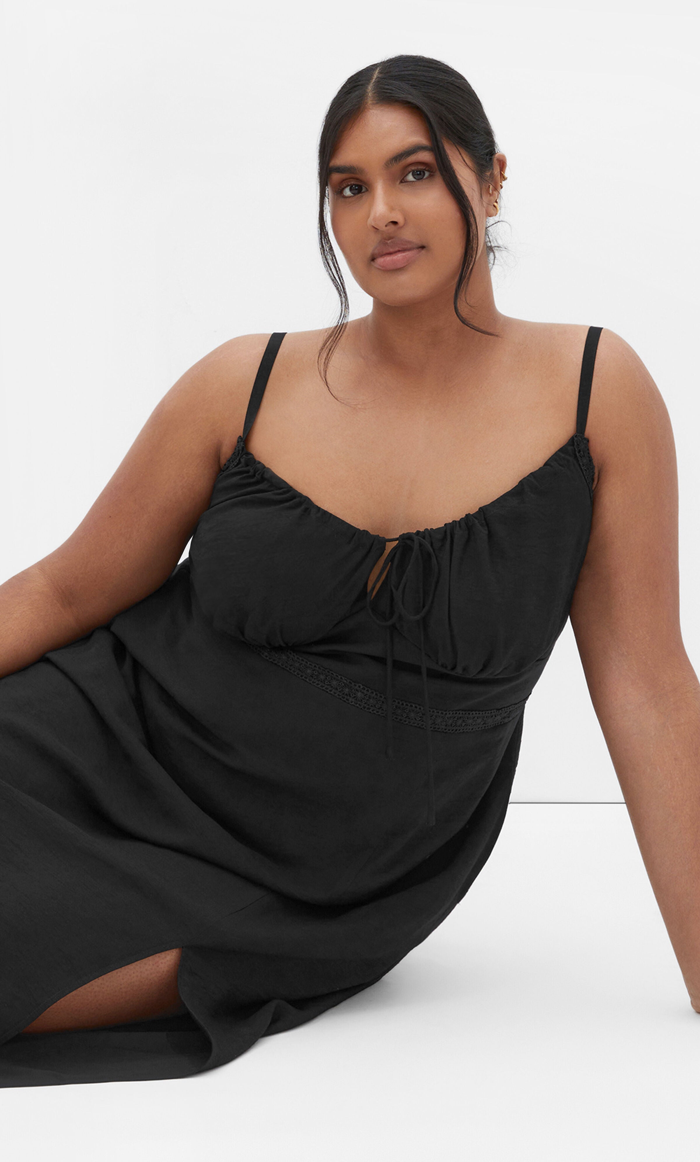 Sweet Pea Maxi Dress - black, BLACK, alternate image number 4