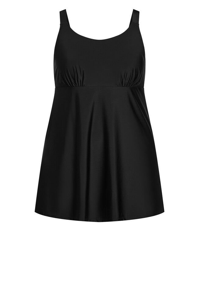 Empire Swim Dress, BLACK, alternate image number null