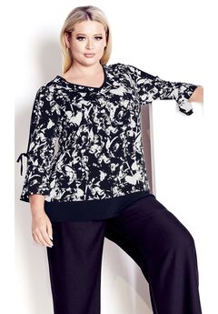 Lara Layered Print Top