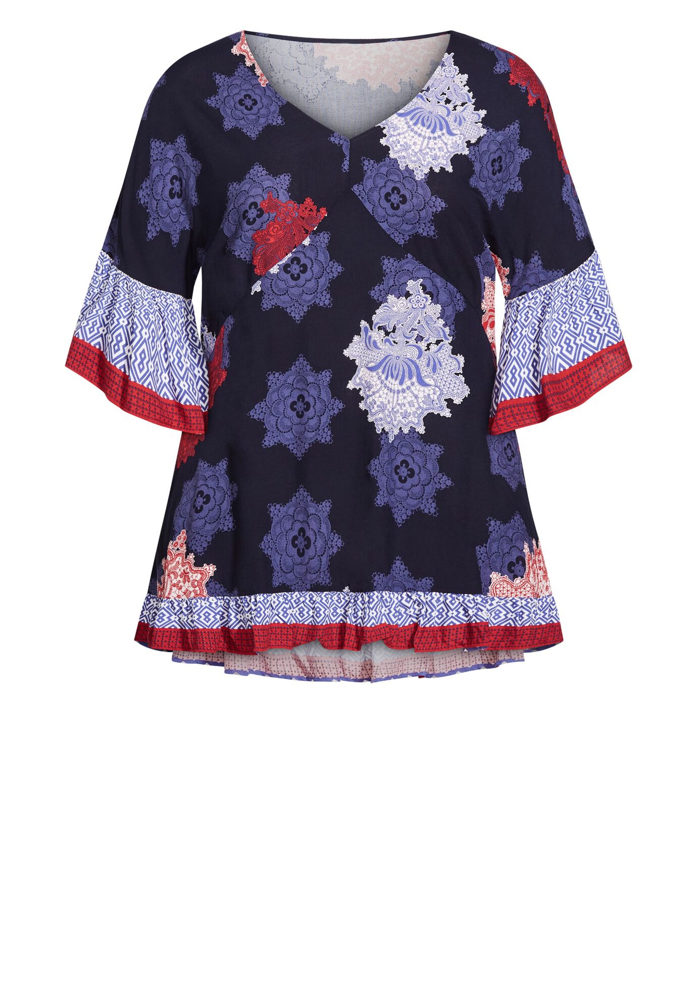 Harper Border Tunic, DAYBREAK BORDER, alternate image number 2