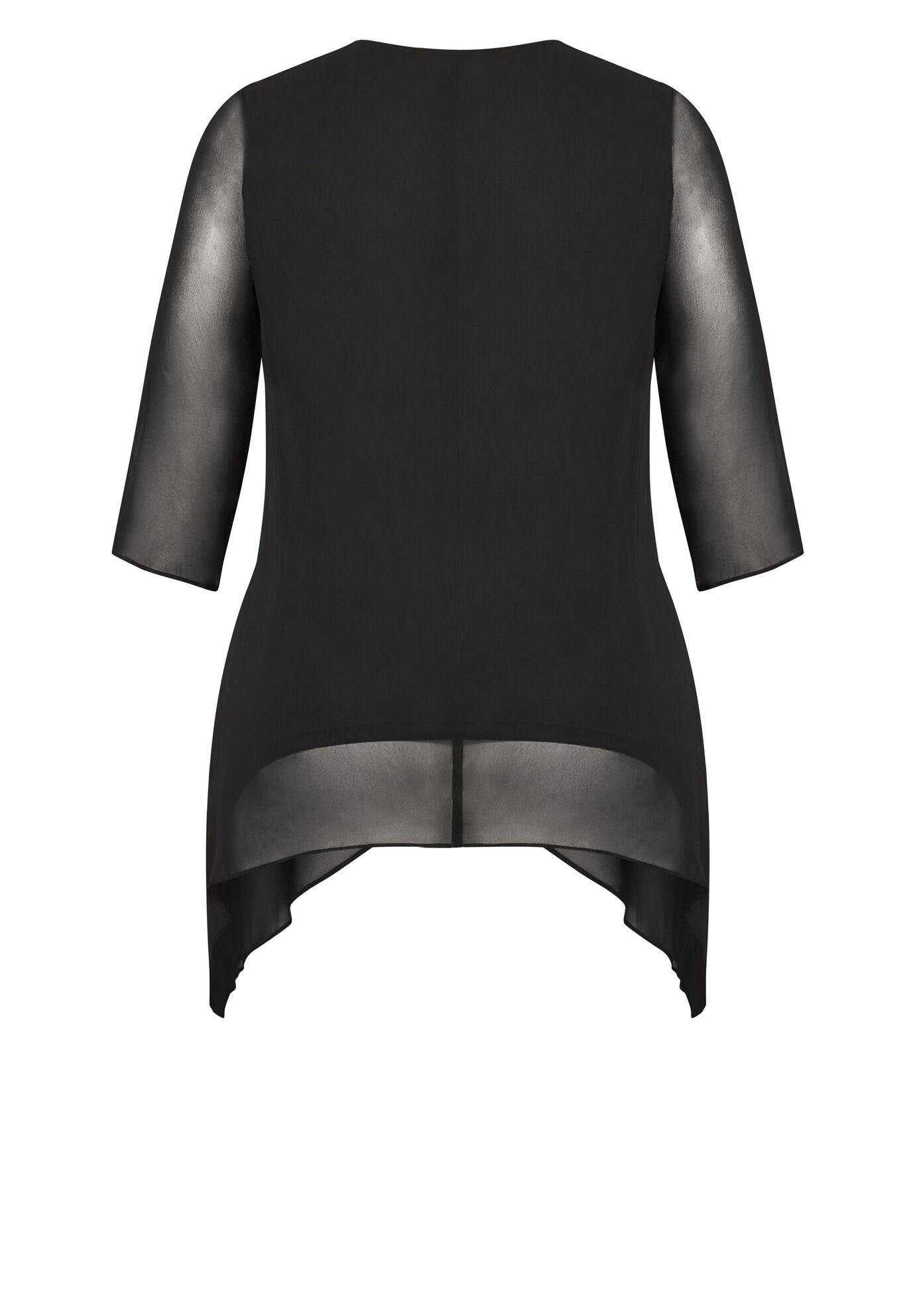 Hanna Layered Top, BLACK, alternate image number 5