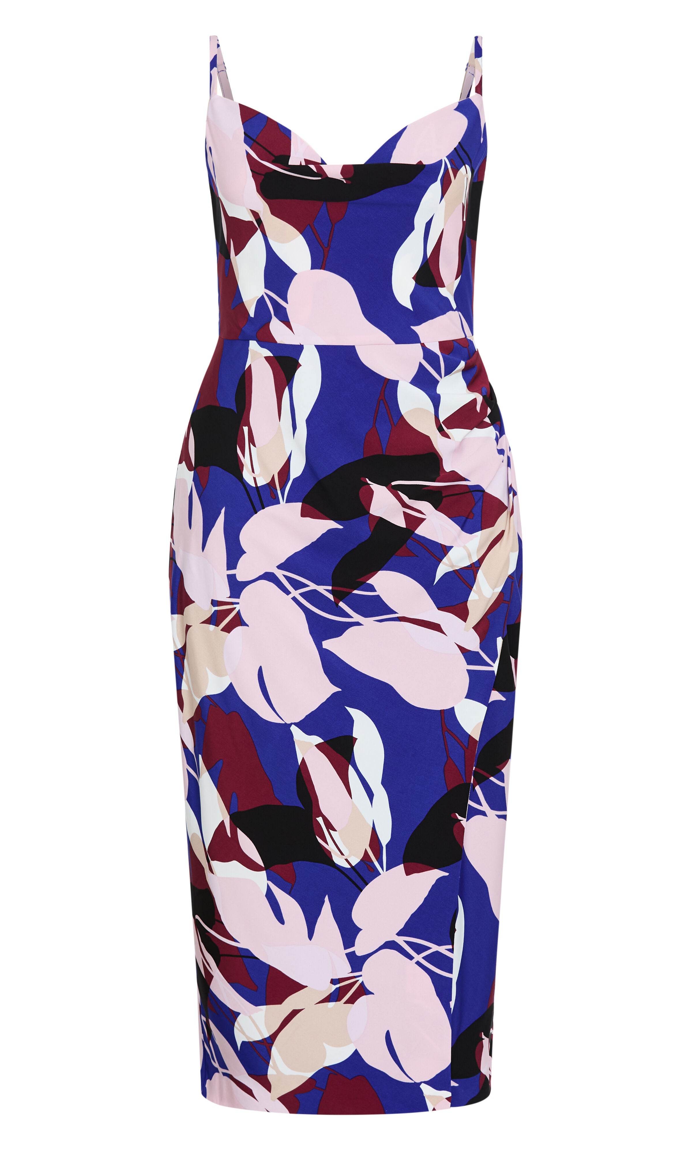 Mariana Fern Print Midi Dress, BLUE, alternate image number 4