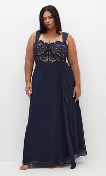 Sweet Evie Maxi Dress - navy