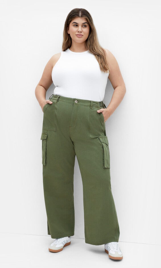 Mia Cargo Pant - olive, GREEN, alternate image number 2