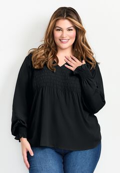 Marcie Shirred Detail Blouse