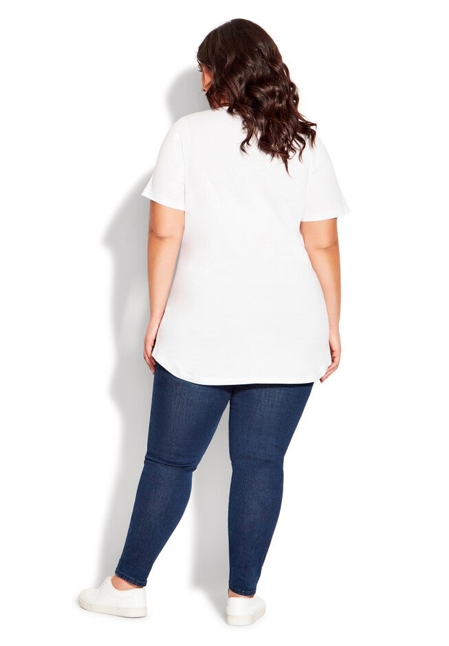 Graphic Print Top, RED WHITE AMERICA, alternate image number 3