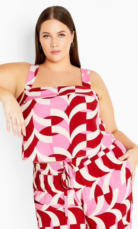 Mystic Print Top - pink, MYSTIC, hi-res image number 0