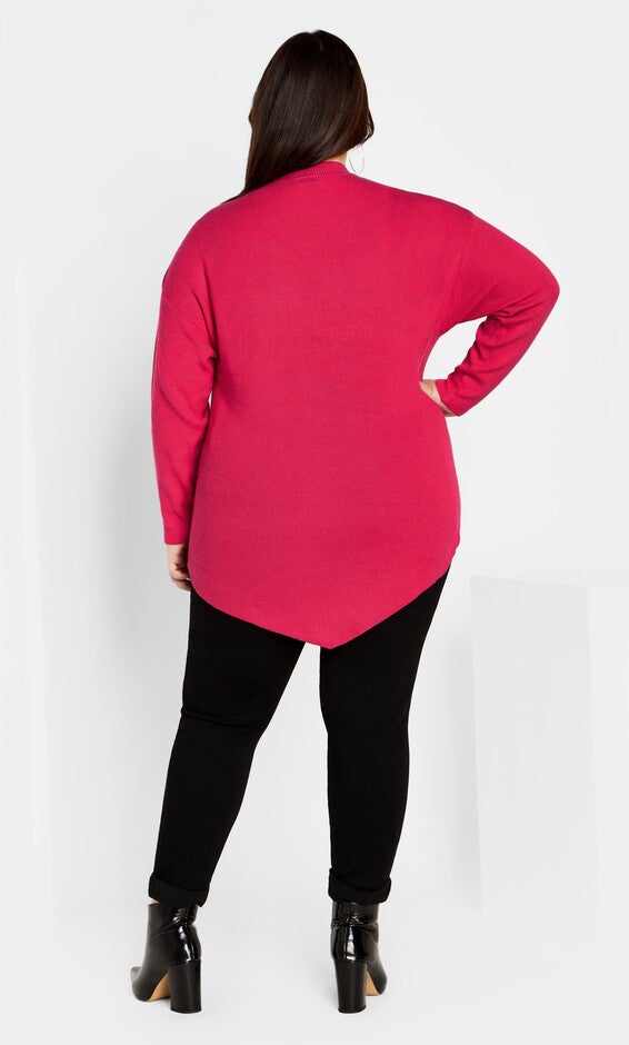 Madison Sweater - raspberry, RASPBERRY, alternate image number null