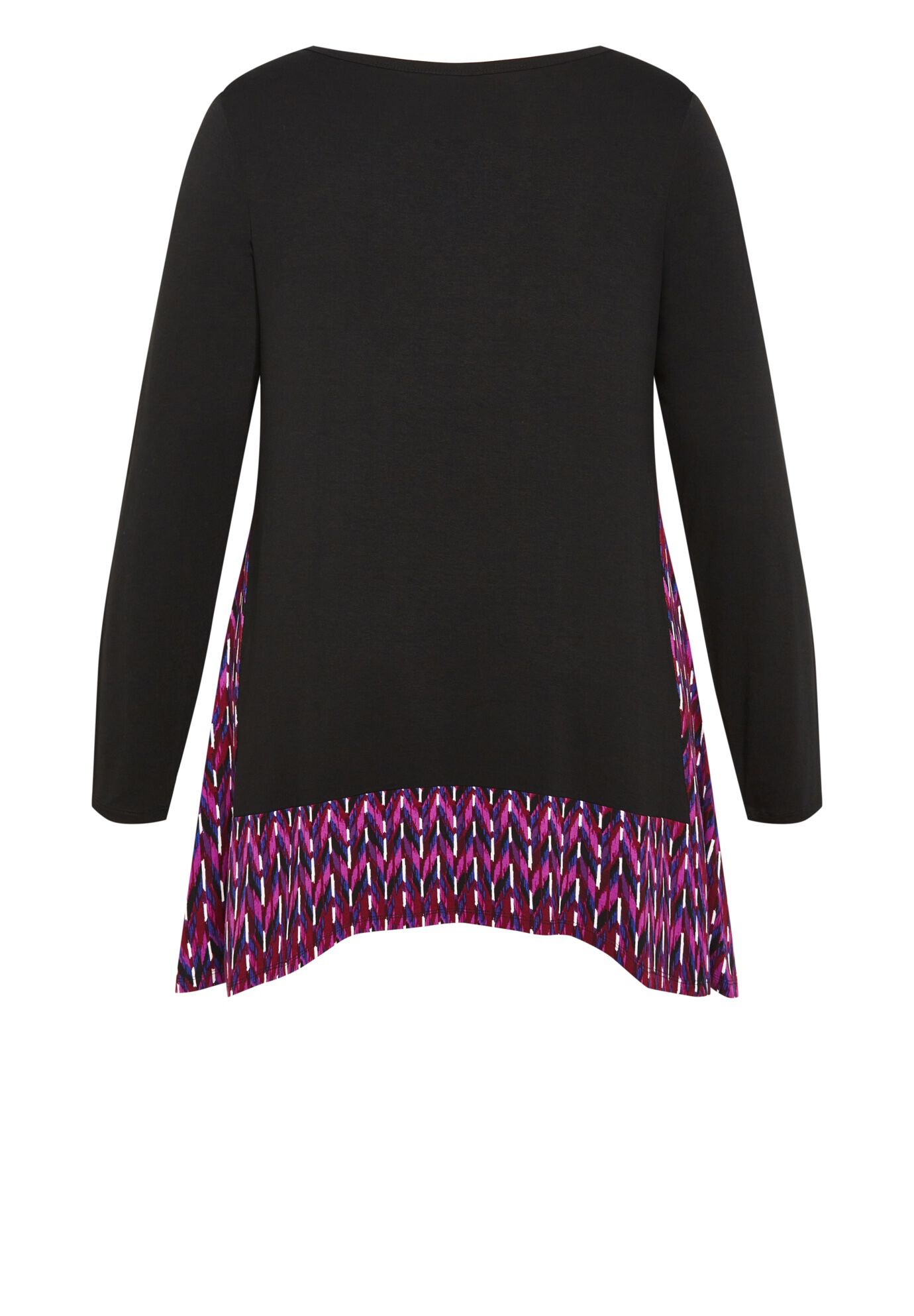 Elsa Tunic, BLACK BERRY CHEVRON, alternate image number 4