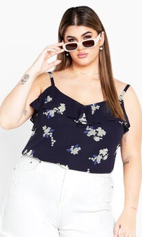 Nicole Print Cami - demure floral