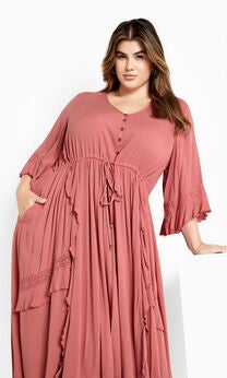 Cadence Dress - rosewood