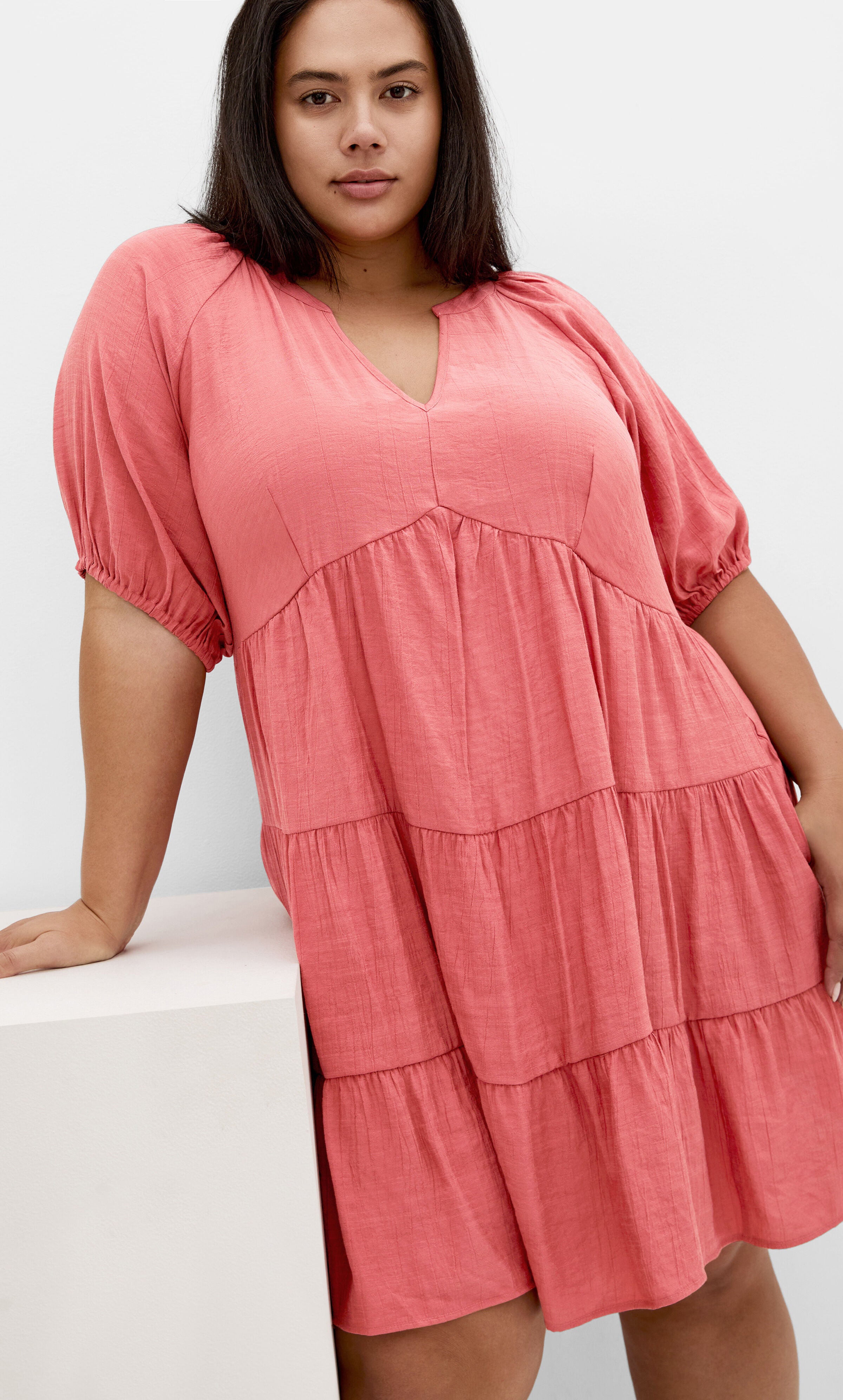 Kara Dress - cinnamon, ORANGE, alternate image number 1