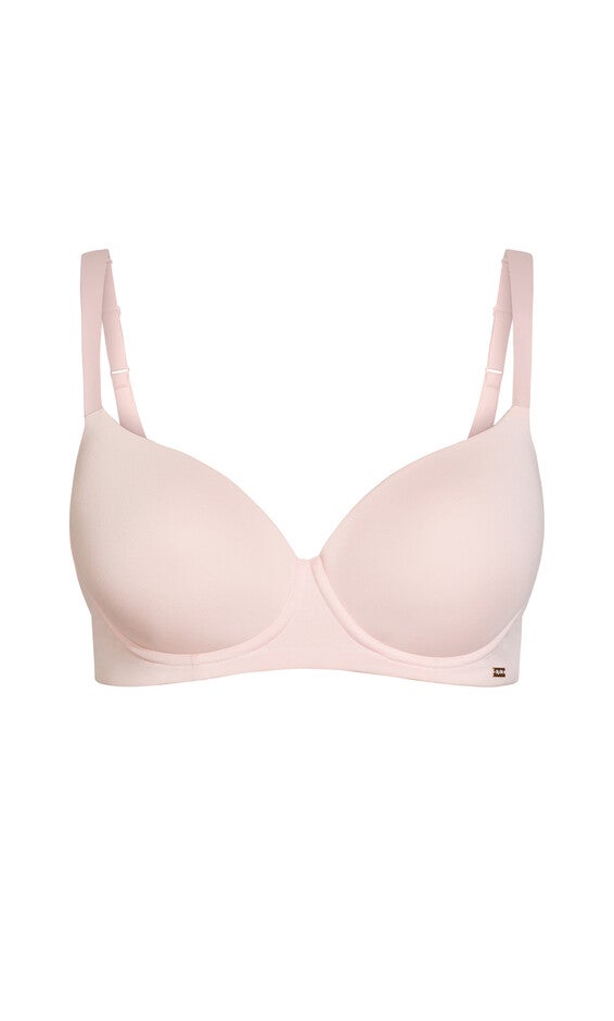 Smooth & Chic Cotton T-Shirt Bra - pink icing, PINK, alternate image number 5