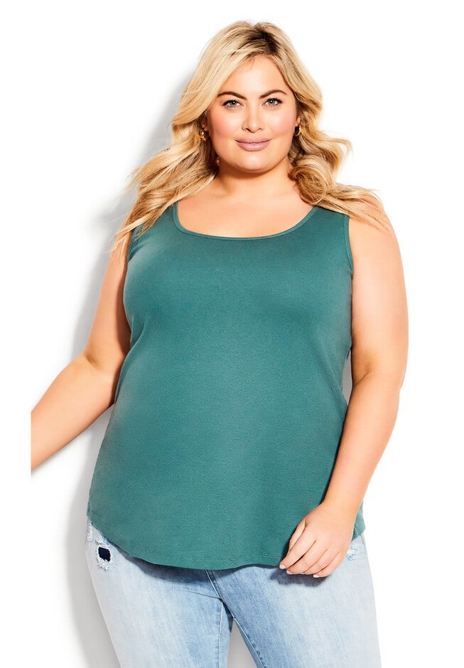 Plain Tank, TEAL, alternate image number null