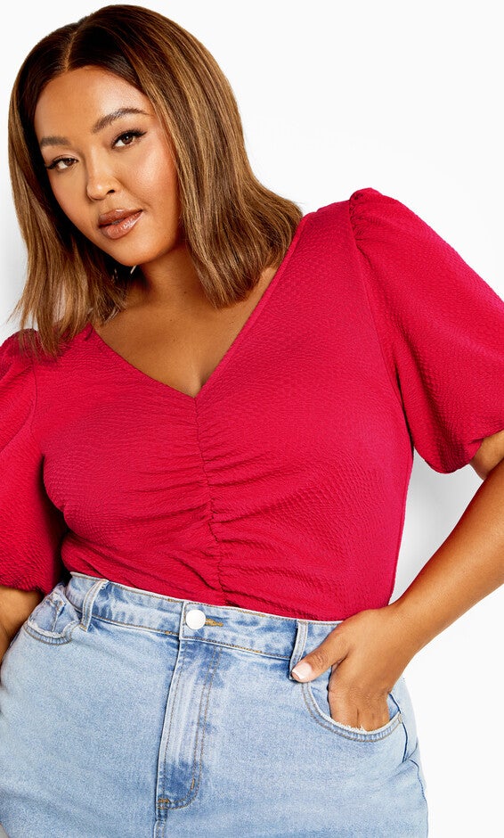 Selina Top - raspberry, PINK, hi-res image number null